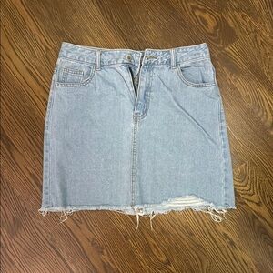 Denim Blue Jean Skirt - Medium